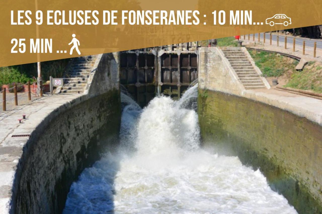 Centre Historique - Free Parking - Self Checkin - Wifi - Industriel - Sleepntripbeziers Apartment Luaran gambar
