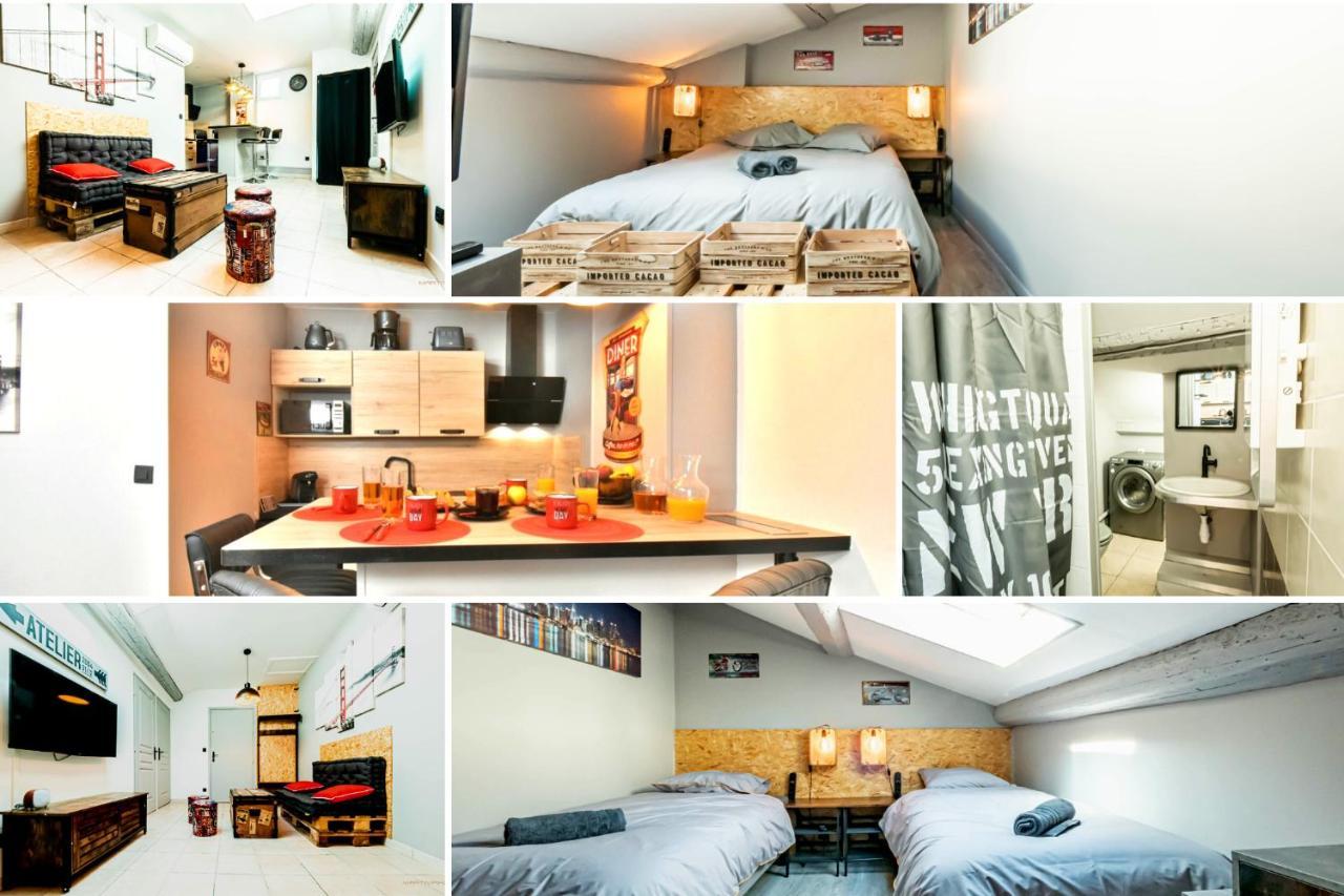 Centre Historique - Free Parking - Self Checkin - Wifi - Industriel - Sleepntripbeziers Apartment Luaran gambar